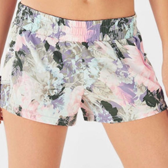 Fabletics Pants - Floral Print Athletic Shorts